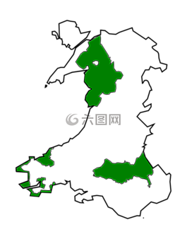 威爾士,地圖,英格蘭
