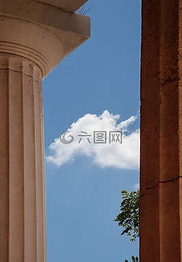 廟,柱子,古典的順序