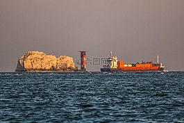 海洋,燈塔,水