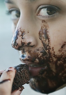 模型,女孩,巧克力