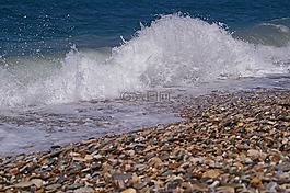 波,沖浪,夏季