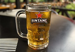 啤酒,杯,喝