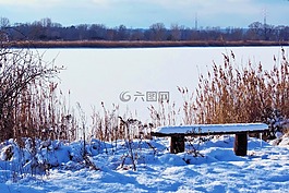 景觀,湖,凍結(jié)
