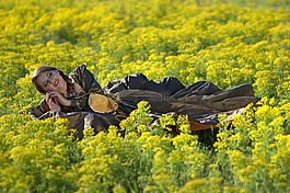 女孩,鲜花,公主