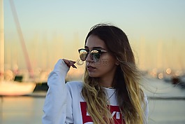 模型,女孩,臉