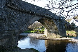 苏格兰,ballantrae 旧桥,河