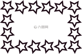矩形,星星,幀