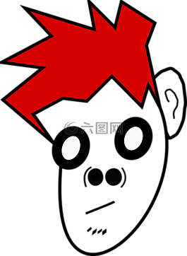 朋克,男子,雷德