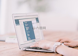 筆記本電腦,手,計算機
