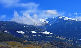 山,高山,雪