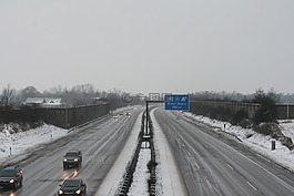 公路,冬天,冷