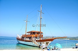 海,小船,船