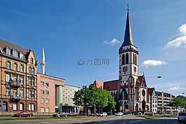 曼海姆,教會,清真寺