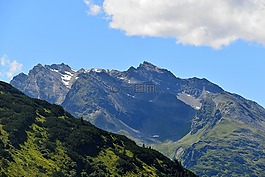 寬帶的提示,高山,山