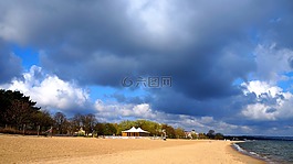 视图,景观,海滩