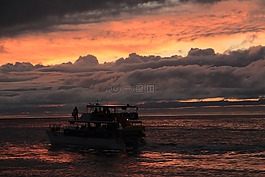 海洋,灣,船