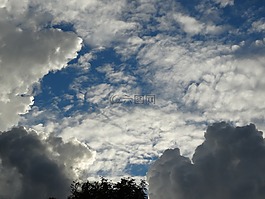 天堂,云,空氣
