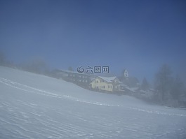 霧,mittelberg,冬天