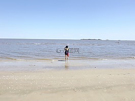 河,水,地平線