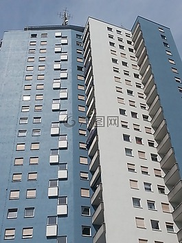 摩天樓,建設(shè),藍(lán)色