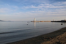 灯塔,景观,蓝色