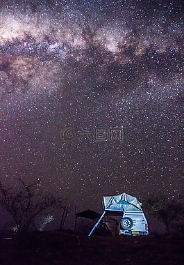 帳篷,星星,銀河