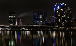 法蘭克福,夜間照片,燈