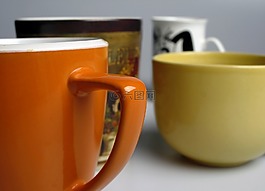 杯子,橙,黃