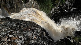 大瀑布,河,水
