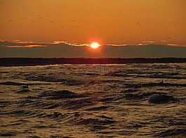 abendstimmung,日落,北海