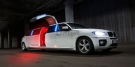 豪华轿车,白,豪华