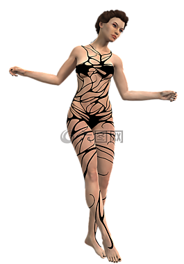 女子,美,服裝