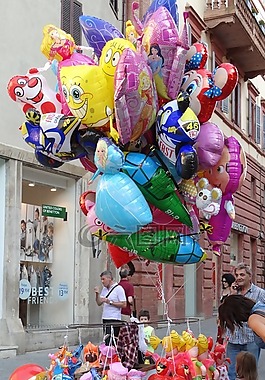 balons,女孩,幸福