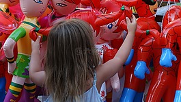 女孩,balons,幸福