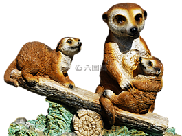 獴,陶瓷,組