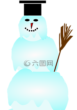 雪人,雪,冬天