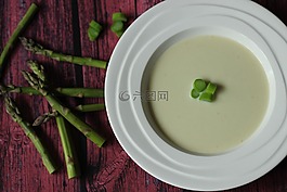 湯,蘆筍,綠色