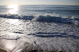 海洋,波,海灘