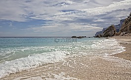撒丁島,海灘,水