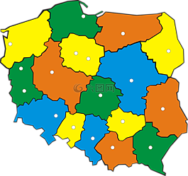 波蘭,行政管理,地圖