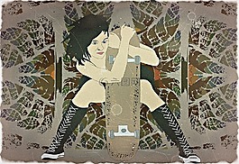 女人,滑板,滑冰