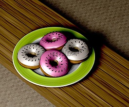 甜甜圈,糕點,甜