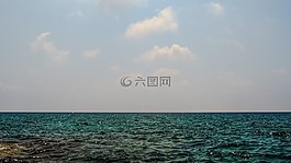 海,天空,云