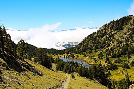 阿尔卑斯山,山,湖