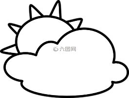 多云,天氣,晚間