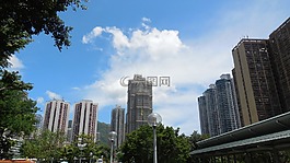 香港,天際線,摩天大樓