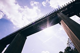 橋,鐵路,高