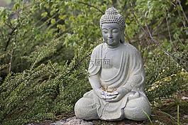 佛,雕像,中國
