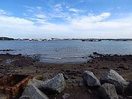 海灘,島,新加坡