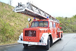 magirus,消防卡車,旋轉臺鋼梯